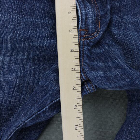 Abercrombie Fitch Jeans Womens 6 Faded Whiskered Medium Wash Flap Pocket Y2K - Picture 5 of 9